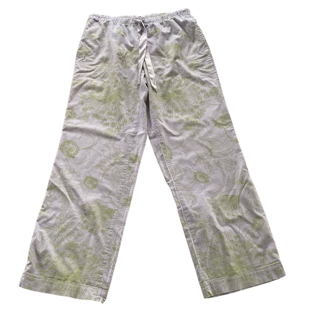 Victoria's Secret PJ Pants Sz M Pastel  Botanical Loungewear Sleep Comfy Relaxed